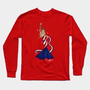 Statue of Liberty - RED, WHITE, & BLUE Long Sleeve T-Shirt